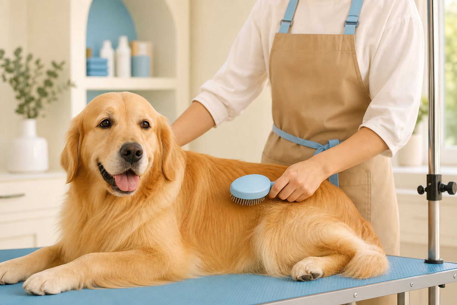Dog brushing